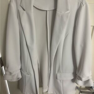 Bar III Women's Classic White Blazer